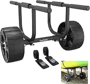 GanFindX Heavy-Duty Universal Kayak Cart Dolly Made of High Strength Metal w/Puncture-Free Wheels High | Load Capacity Kayak Wheels Cart for Kayaking/Canoeing Convenience | Webbing Straps