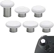 6 in 1 Swap Magnetic Thumbsticks Set for Xbox Elite Series 2 Controller,Replacement Joysticks Parts for Controller Elite Series 2/Elite Series 2 Core Controller(White)