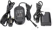 HangTon LP-E6 Dummy Battery AC DC Power Adapter Kit for Blackmagic Camera SmallHD Monitor Canon EOS 5D 6D 7D