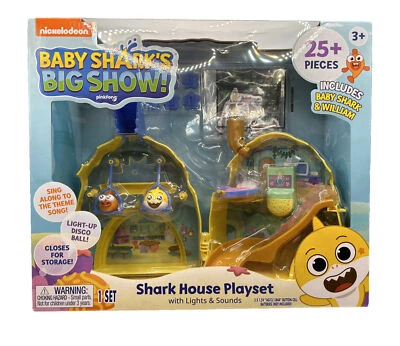 Nickelodeon Baby Shark's Big Show Shark House Playset Lights & Sounds 25+ Pieces