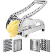 Vegetable Chopper French Fry Cutter Potato Slicer 2 Blade Stainless Steel Dicer