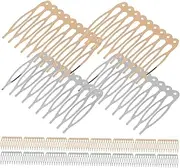 SAFIGLE 20pcs French Hair Side Comb French Twist Hair Combs Decorative Strong Hold Hairpin DIY Hairpin Kit For Women Bun Chignon Updo Styling Accessories