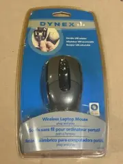 Dynex DX-NPWLMSE Wireless Laptop Mouse Plug & Play Brand New Factory Sealed H11