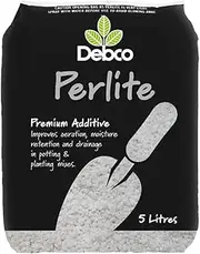 Debco Perlite for Potting Mixes 5L - Improve Aeration and Moisture Retension - for Creating Own Mixes - Suitable for Propagation or Cutting Mix