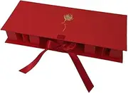 TENOL Mom Empty Flower Gift Box Packaging Box 16.9x7x2.6inch Multipurpose with Lid for Floral Arrangement Mother's Day Decoration, Red