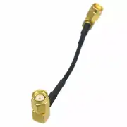 cable RP.SMA male Jack pin 90° to SMA male plug right angle RG316 4" pigtail FPV