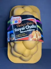 New Silicone Bakeware Royal Challah Perfect Braid Bread Mold The Kosher Cook 9”