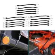 New 15" Heavy Duty Rubber Tarp Straps Tie Down Bungee Cords With Hooks gz