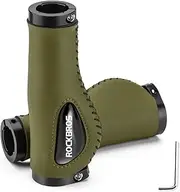 ROCKBROS Bike Handle Grips Ergonomics Design Soft Gel Dual Lock on Bicycle Handlebar Grips for Mountain MTB MBX Bike Electric Scooter