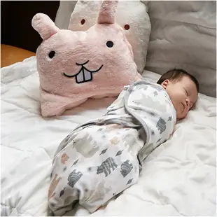 Augelute Baby童衣 嬰兒包被 新生兒懶人包巾 嬰兒睡袋背心 動物造型被毯 毛毯 保暖肚圍 61149
