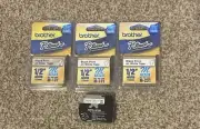 Brother P-Touch M-Tape 1/2" Black on WHITE M-231
