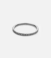 [Ileana Makri] Ileana Makri Thread Band 18kt gold ring with diamonds N silver