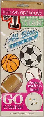 HORIZON GO CREATE IRON-ON SPORTS APPLIQUES NEW IN PACKAGE