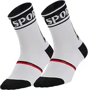 Levemolo Unisex Sports Socks Running Socks Men Breathable for Basketball Cycling Fitness Workout