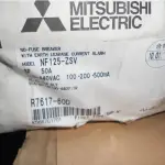 全新日本MITSUBISHI三菱 無熔絲開關NF125-ZSV 3P 斷路器+漏電警報 可當斷路器 (D1上)