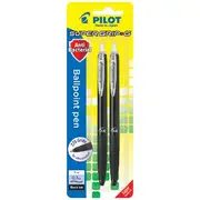 Pilot Super Grip G Antibacterial Ballpoint Pen Black 2 Pack