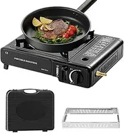 Portable Stove for Camping | Portable Camp Grill,Rapid Heating Single Grill Heater for Kitchen Cooking Backpacking Campfire Patio Outdoor Use