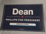 Dean Phillips 2024 Presidential Candidate Official Campaign Placard/Rally Sign