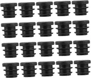 COHEALI 1set Round Plastic Furniture Leg Insert Caps Tube Bung End Plugs for Chairs Tables and Furniture Feet Durable Plastic with Ribs for Noise Reduction and Floor Protection 100pcs