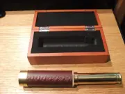 5" Handheld Celestron 25X30mm Leather Wrap Telescope w/ Wood Box, Free Shipping