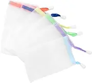 TOVINANNA Ribbon Round Buckle 1 Pack/50pcs Soap Saver Pouch Net for Handmade Soap