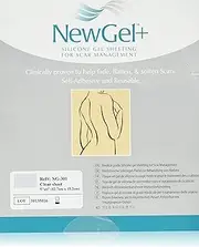 NewGel+ Silicone Gel Sheeting for Scar Management - 13cm x 15cm Sheet Clear (1 per box)