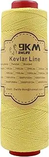 9KM DWLIFE Kevlar Kite String, 100lb 500Ft, Braided Kevlar Line, Low Stretch, High Strength, Heavy Duty, Fishing Assist Cord, Camping, Hiking, Outdoor Survival Rope