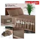 Luxury 4-Piece Queen Bed Sheet Set - 1500 Thread Count Microfiber in Taupe Tan