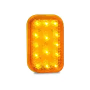 LED Autolamps Amber Rear Indicator Light 12-24 Volt 14 LED Lamp Only Bulk