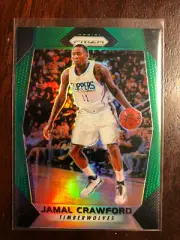 2017-18 Panini Prizm Green Prizm #86 Jamal Crawford Twolves