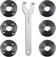 7PCS Angle Grinder Nut Angle Grinder Wrench Kit 5/8-11 Flange Metal Lock Nut for Compatible with Dewalt Milwaukee Makita193465-4 Metabo Bosch Ryobi Black Decker 4.5" 5" Grinder Parts