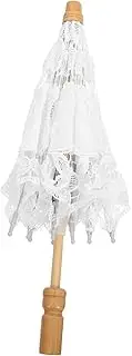 [OATIPHO] Wedding Lace Parasol Umbrella Prop for Bridal Photography Vintage Decorative Wedding Decoration Gothic Style Umbrella for Bridesmaids and Flower