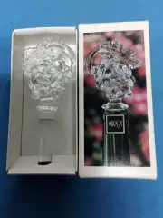 Mikasa Lead Crystal Fruit Collection Wine Decanter Bottle Stopper