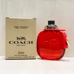 專櫃公司貨 COACH 時尚戀紅女性淡香精90ML TESTER