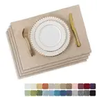 Placemats Set of 4 Heat Resistant Dining Table Place Mats Plate Mat Cloth Pla...