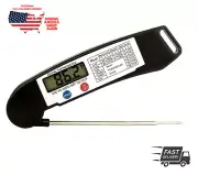 Digital BBQ Thermometer Folding & LCD Instant Read Food Cooking Grill Kitchen