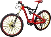 simhoa Finger Mountain Bike, Metal Bicycle Model 1:10 Model Cycling Diecast Bike Vehicles Diecast Collection Gifts , Red