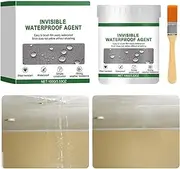 Invisible Waterproof Agent | Transparent Waterproof Glue - Wall Leak Repair Glue Crack Seepage Agent with Brush for Basement Tile Wood Roof Deck Aquarium Swimming