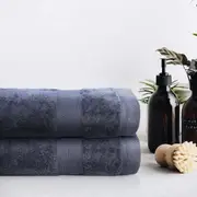Bedding King 100% Pure Organic Cotton Bath Sheet - Cadet Grey