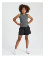[Tilii] Essentials Rib Racer Back Singlet in Steel
