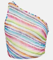 [Missoni] Missoni Zig Zag asymmetric top UK 16 multicoloured