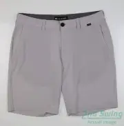 New Mens Travis Mathew Shorts 33 Light Grey MSRP $90