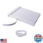 100 PCS 8 x 1/2 Inch Reusable Fastening Cable Ties White with Hook Loop Rope