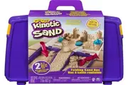 Kinetic Sand Folding Sandbox 3+ Toy Play Build Castle King Queen Watch