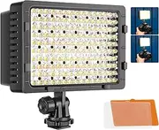 NEEWER 160 LED CN-160 Dimmable Ultra High Power Panel Digital Camera/Camcorder Video Light, LED Light Compatible with Canon, Nikon, Pentax, Panasonic,Sony, Samsung and Olympus Digital SLR Cameras
