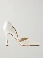 [Danielle Frankel] Danielle Frankel - Kennedy Satin Pumps - Ivory - IT41 IT 41 Ivory
