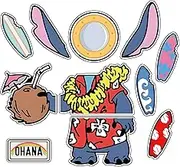 Cruise Magnets for Door Decoration - 11 Pcs Cute Nautical Themed Cruise Door Magnets Set, Magnetic Decorations for Cruise Ship, Summer Life Theme Magnetic for Cruise Ship Cabin, Holiday Travel Decor