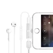 iPhone Audio + Charge 2-in 1 Dual Mini Charger Adapter for Apple