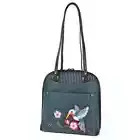 NEW Chala CONVERTIBLE Backpack Purse Shoulder Tote Bag Vegan hummingbird A Blue