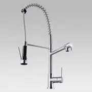 Spring Chrome Double Spout Kitchen Sink Mixer Tap